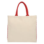 Catalina Cotton Canvas Tote Bag, 10 oz - Red - Front