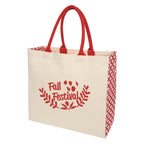 Catalina Cotton Canvas Tote Bag, 10 oz - Red - Silk Screen
