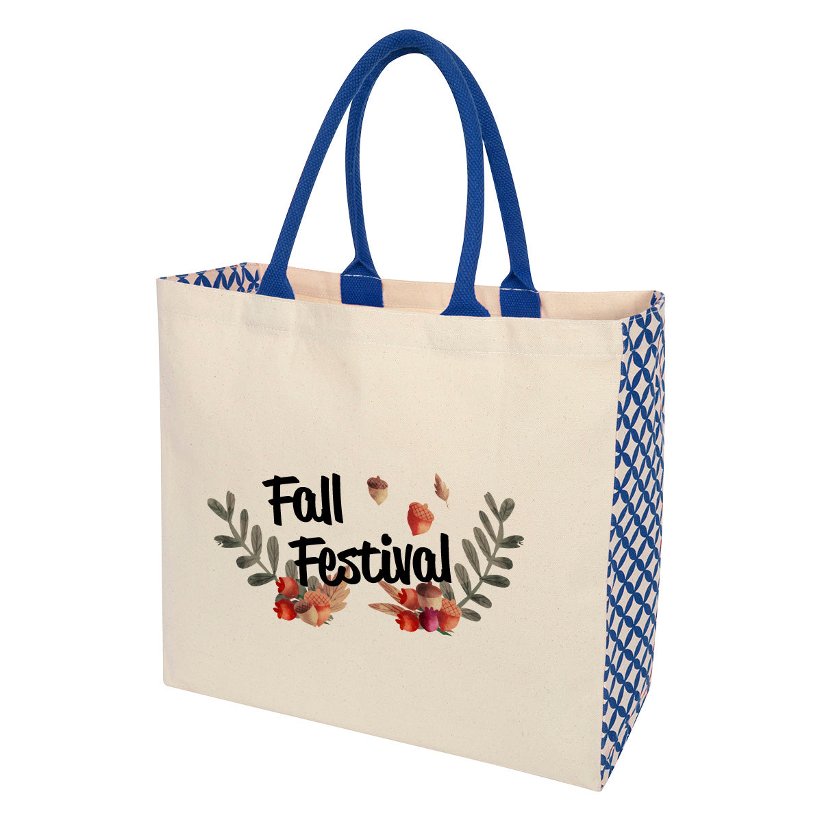 Catalina Cotton Canvas Tote Bag, 10 oz - Royal Blue - Colorbrite
