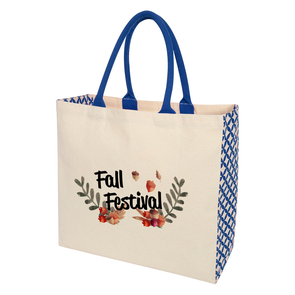 Catalina Cotton Canvas Tote Bag, 10 oz - Royal Blue - Colorbrite