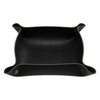 Catchall Tray in Leatherette - Black - Angle