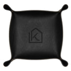 Catchall Tray in Leatherette - Black - Deboss
