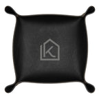 Catchall Tray in Leatherette - Black - Silk Screen