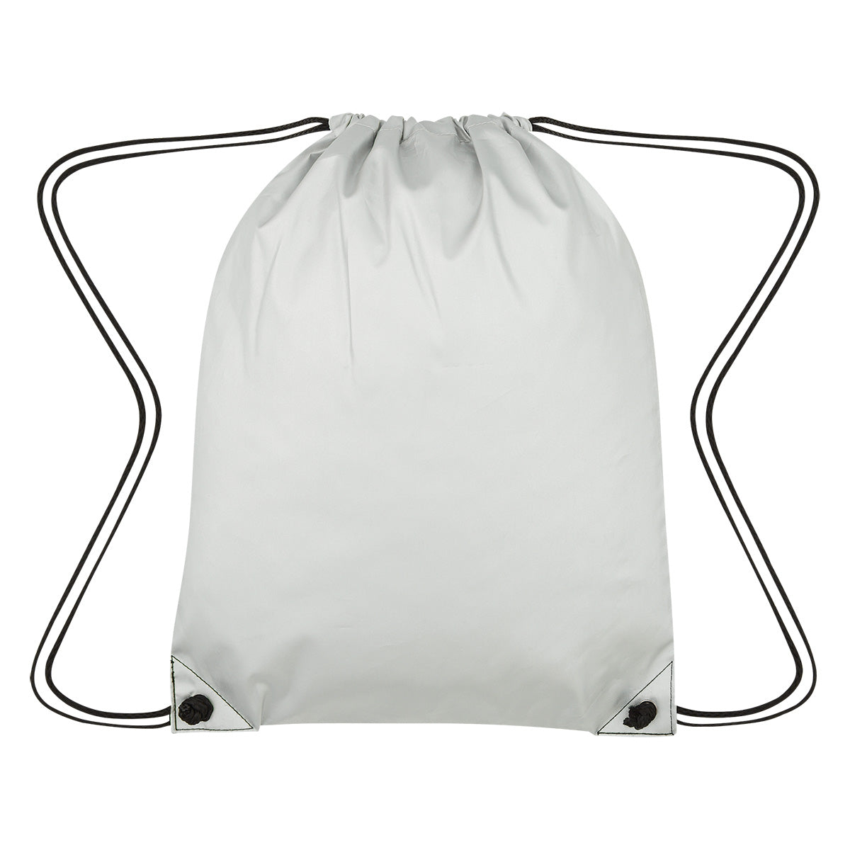 Celestial Reflective Drawstring Bag, Recycled - Silver - Back