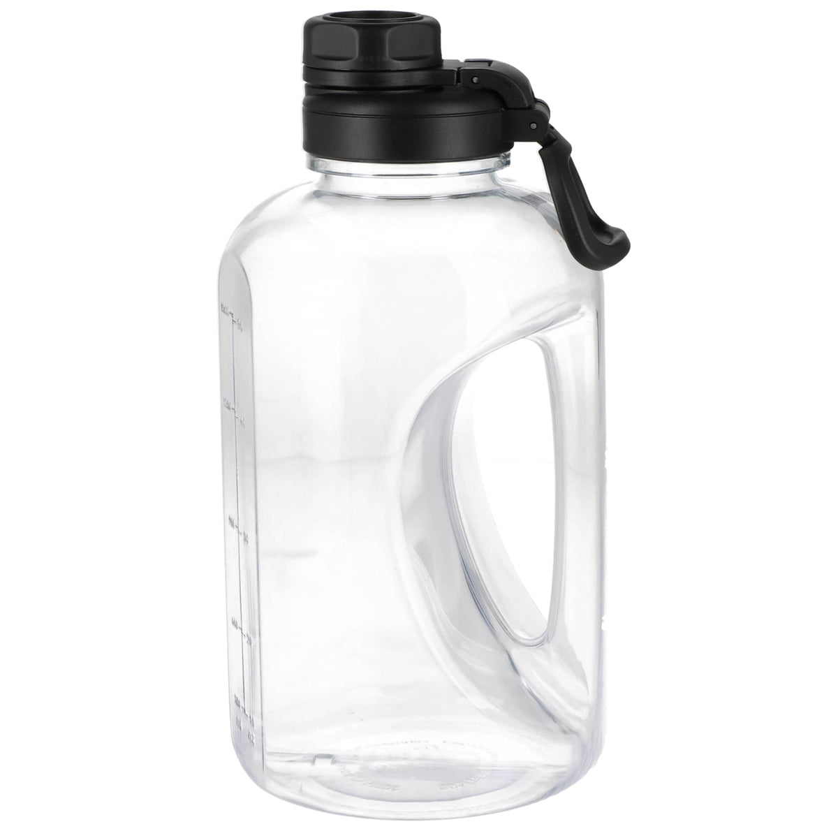 Cena Half Gallon Sports Jug in Recycled Plastic, 64 oz - Clear - Left Side