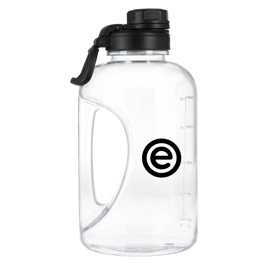 Cena Half Gallon Sports Jug in Recycled Plastic, 64 oz - Clear - Right Side 2
