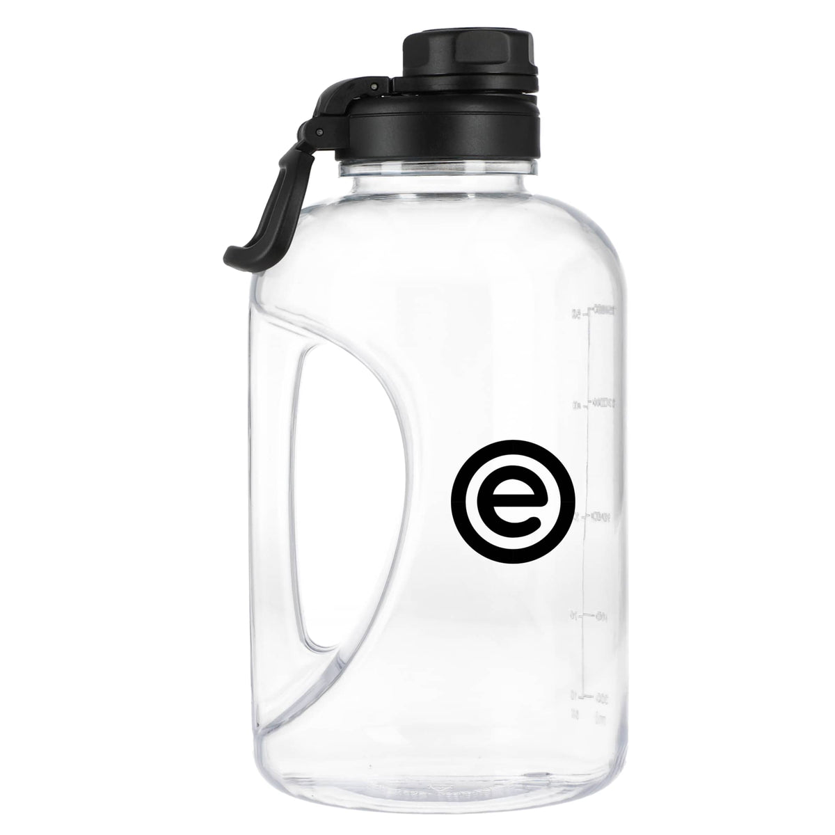 Cena Half Gallon Sports Jug in Recycled Plastic, 64 oz - Clear - Right Side 2