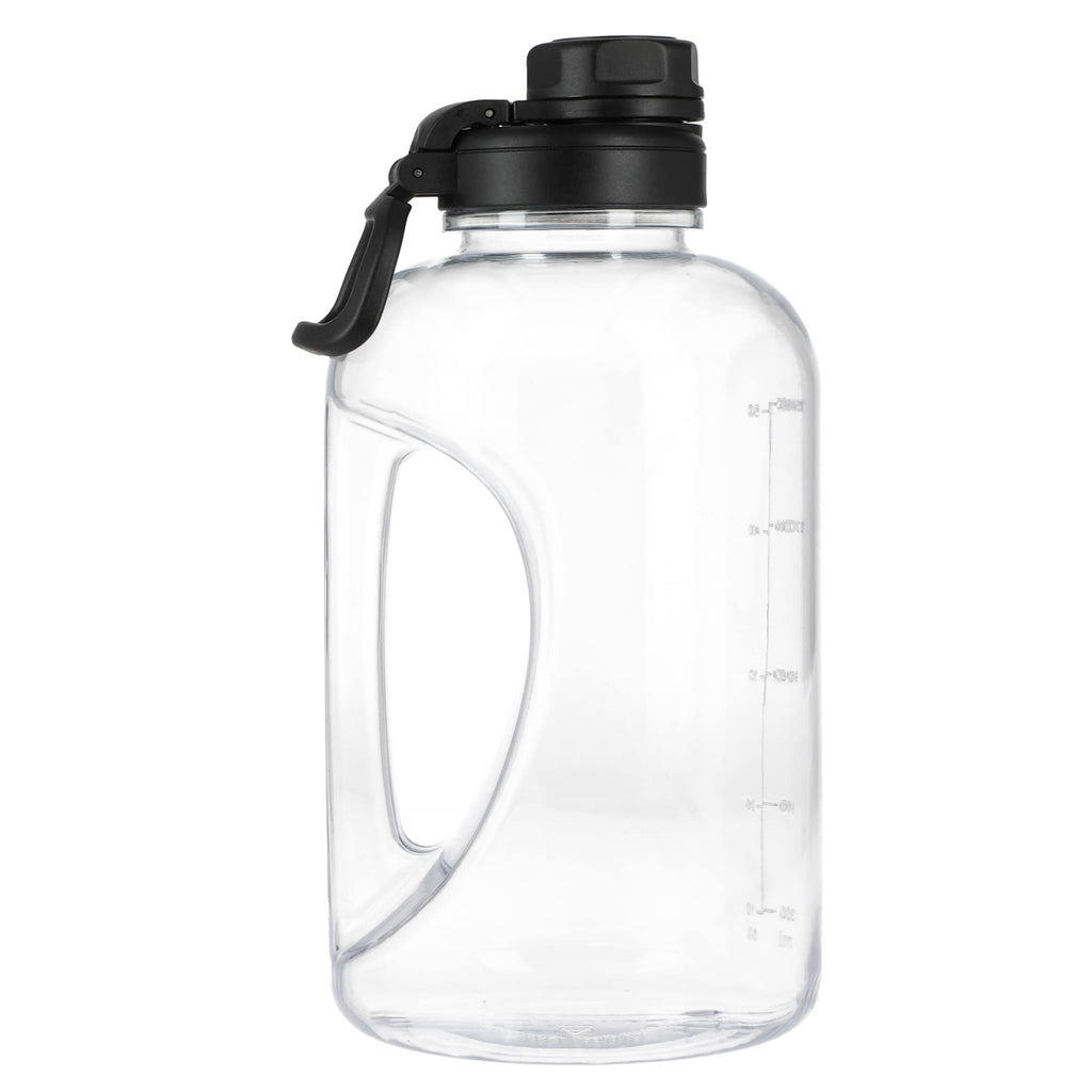 Cena Half Gallon Sports Jug in Recycled Plastic, 64 oz - Clear - Right Side 4