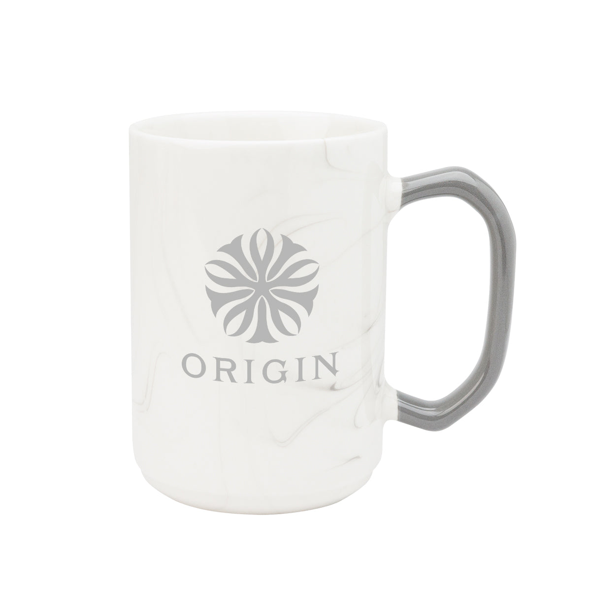 Ceramic Mug with Marble Finish, 15 oz - Laser