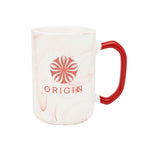 Ceramic Mug with Marble Finish, 15 oz - Laser