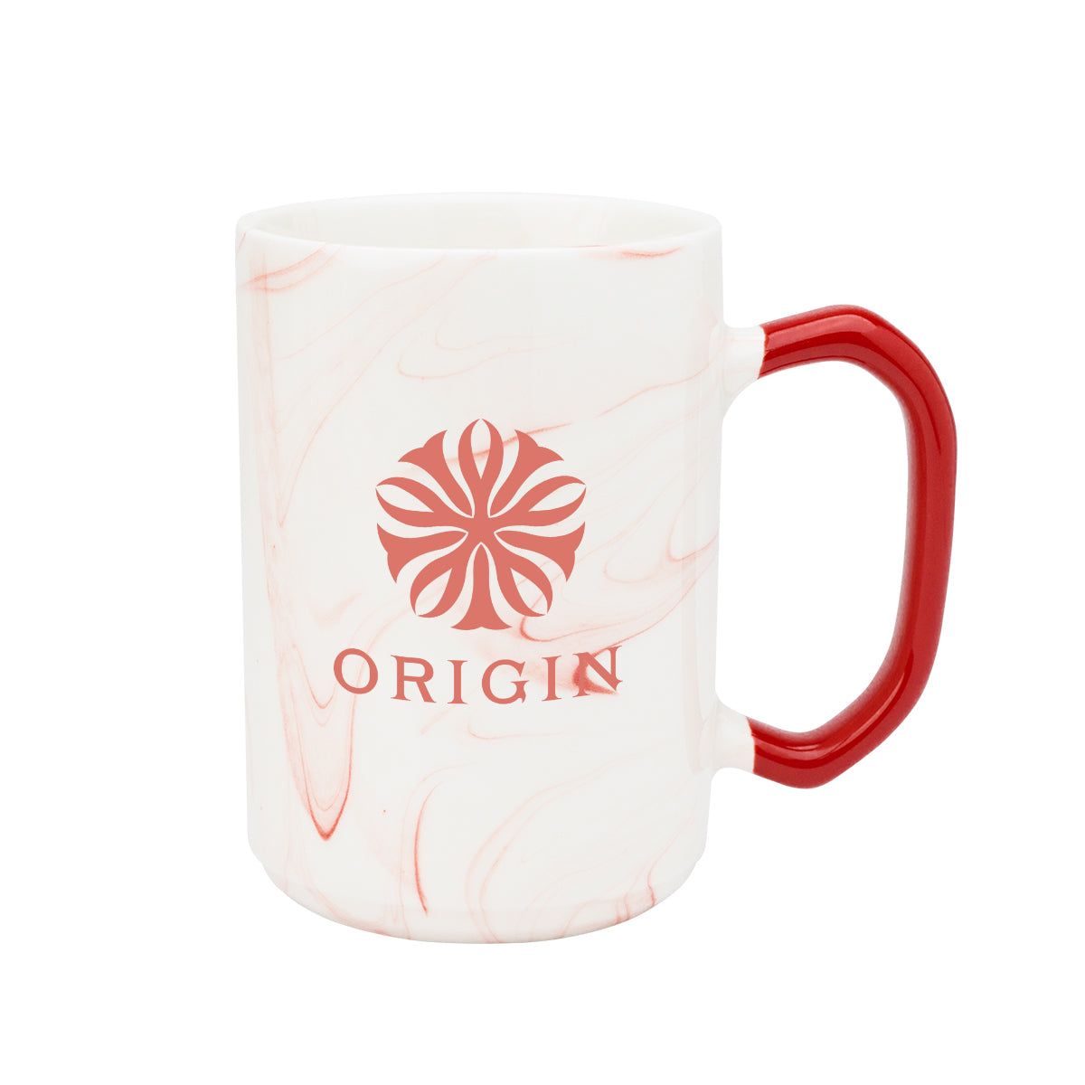 Ceramic Mug with Marble Finish, 15 oz - Laser
