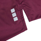 Cerrado Performance Polo with Contrast Details for Men Debossing - Maroon/Grey Storm - Detail