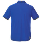 Cerrado Performance Polo with Contrast Details for Men Debossing - New Royal/Grey Storm - Back Flat