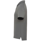 Cerrado Performance Polo with Contrast Details for Men Debossing - Quarry/Grey Storm - Left Side