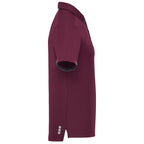 Cerrado Performance Polo with Contrast Details for Men Laser Engraving - Maroon/Grey Storm - Right Side