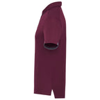 Cerrado Performance Polo with Contrast Details for Men Transfer - Maroon/Grey Storm - Left Side
