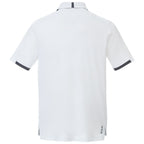 Cerrado Performance Polo with Contrast Details for Men Transfer - White/Grey Storm - Back Flat