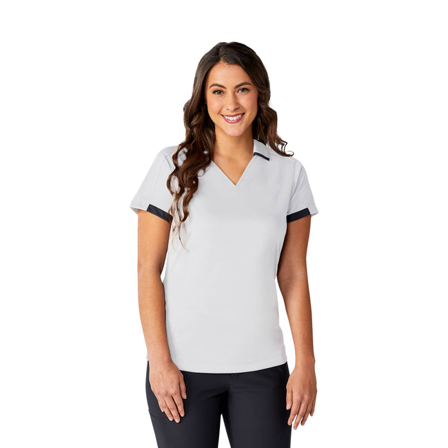Cerrado V-Neck Performance Polo for Women Debossing