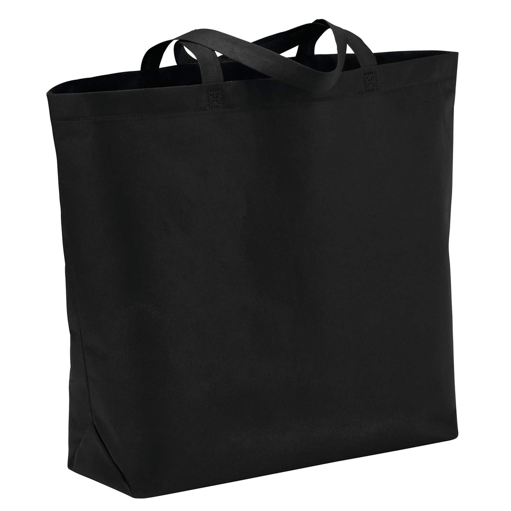 Challenger Jumbo Heat-Sealed Shopper Tote - Black - Photo 2