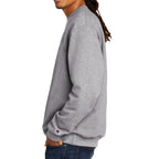 Champion Crewneck Sweatshirt, Double Dry Eco - Light Steel - lightsteel_model_side