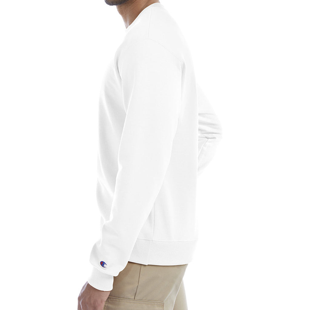 Champion Crewneck Sweatshirt, Double Dry Eco - White - left_side