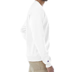 Champion Crewneck Sweatshirt, Double Dry Eco - White - right_side