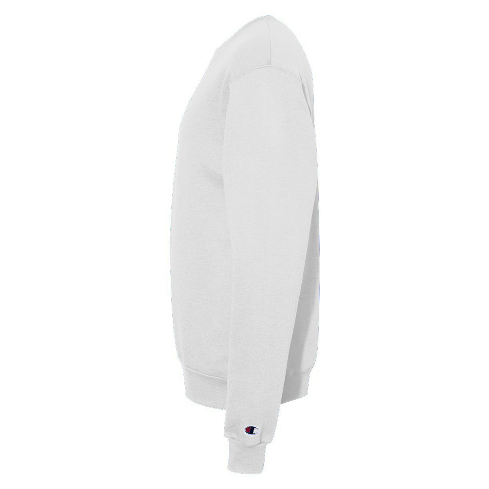 Champion Crewneck Sweatshirt, Double Dry Eco - White - sleeve