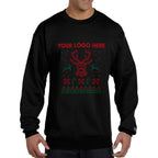 Champion Double Dry Eco Ugly Sweater Crewneck - Black - FestiveDeer