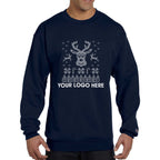 Champion Double Dry Eco Ugly Sweater Crewneck - Navy - Deer