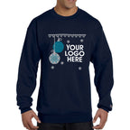 Champion Double Dry Eco Ugly Sweater Crewneck - Navy - Ornament
