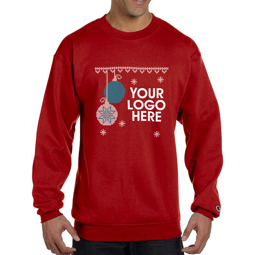 Champion Double Dry Eco Ugly Sweater Crewneck - Scarlet - Ornament