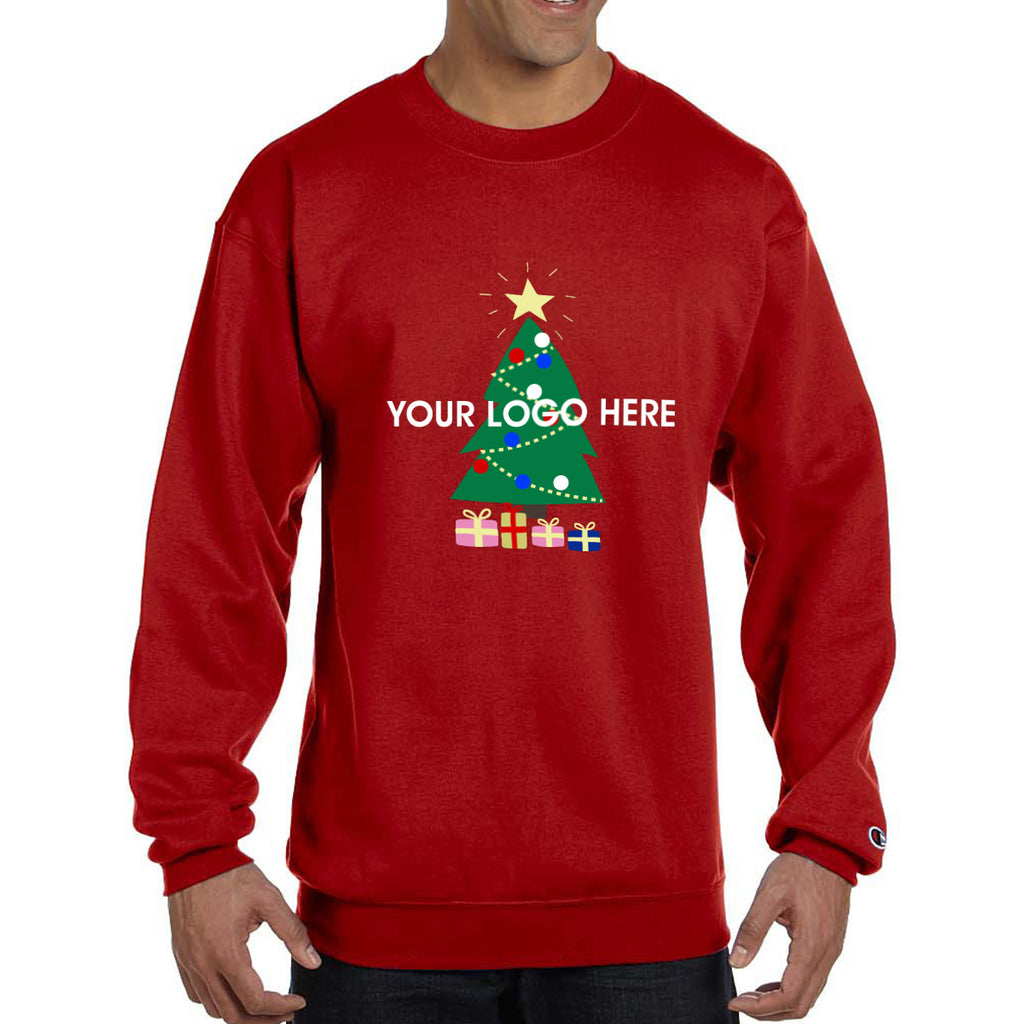 Champion Double Dry Eco Ugly Sweater Crewneck - Scarlet - Tree