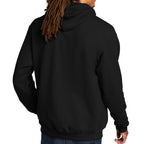 Champion Pullover Hooded Sweatshirt, Double Dry Eco - Black - model_back