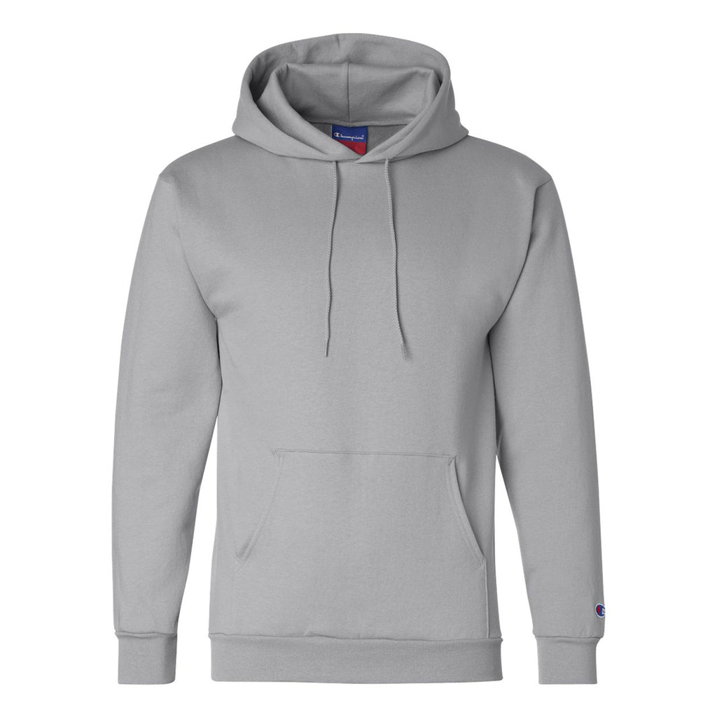Champion Pullover Hooded Sweatshirt, Double Dry Eco - Light Steel - front