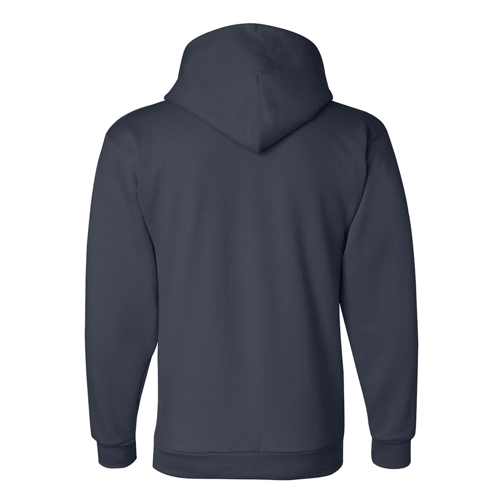 Champion Pullover Hooded Sweatshirt, Double Dry Eco - Navy - Back