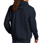 Champion Pullover Hooded Sweatshirt, Double Dry Eco - Navy - model_back