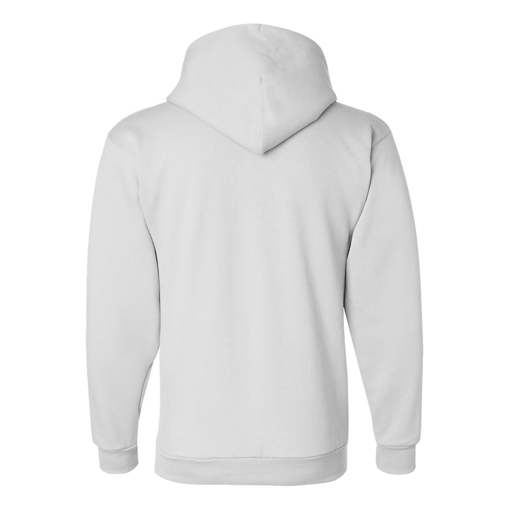 Champion Pullover Hooded Sweatshirt, Double Dry Eco - White - Back