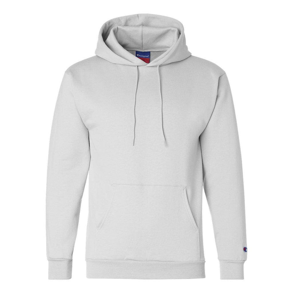 Champion Pullover Hooded Sweatshirt, Double Dry Eco - White - front