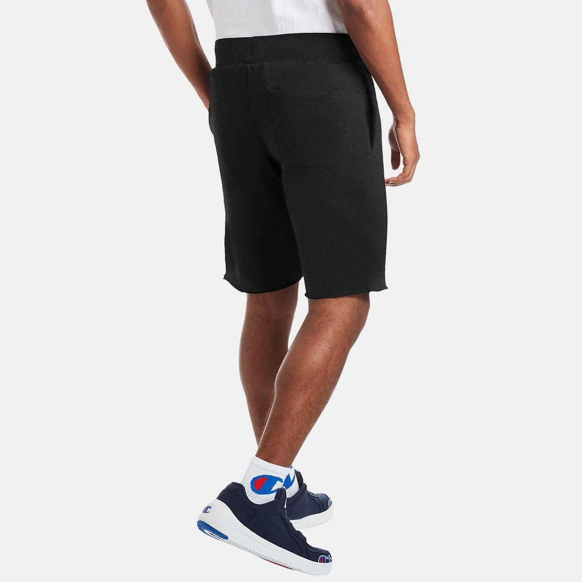 Champion Unisex Reverse Weave® Shorts - Black - On Model Back