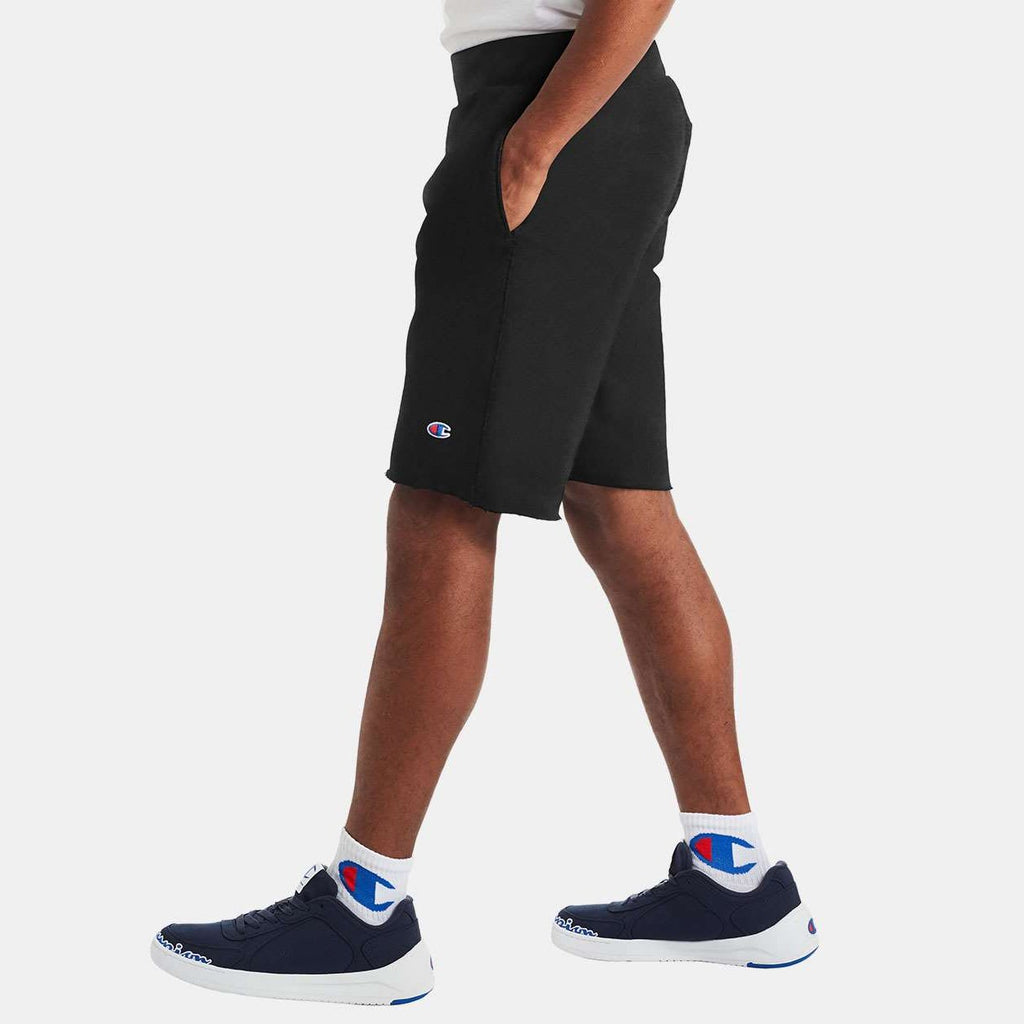 Champion Unisex Reverse Weave® Shorts - Black - On Model Side