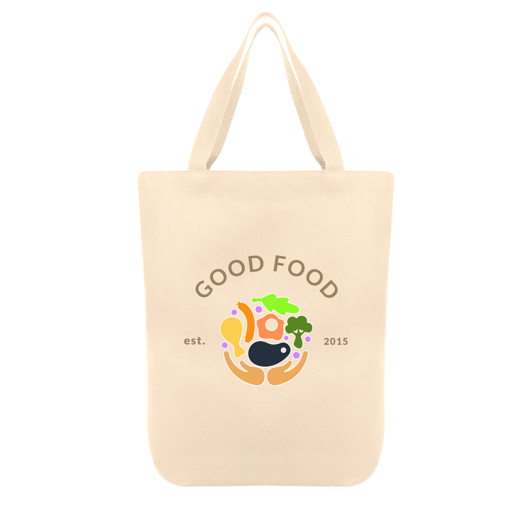Chandler Cotton Tote Bag, 12 oz - Natural - Colorbrite