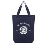 Chandler Cotton Tote Bag, 12 oz - Navy - Silk Screen