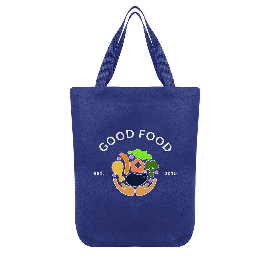 Chandler Cotton Tote Bag, 12 oz - Royal Blue - Colorbrite