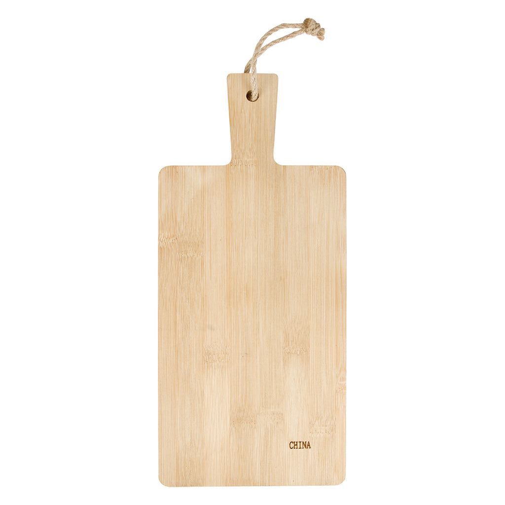 Charcuterie Cutting Board in Bamboo and Slate - Wood - Back