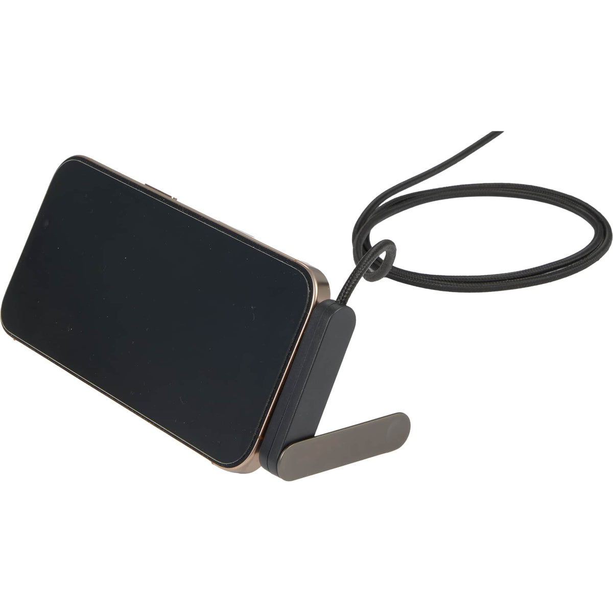 ChargeStand Fast Charging Cable with Phone Stand - Black - Detail