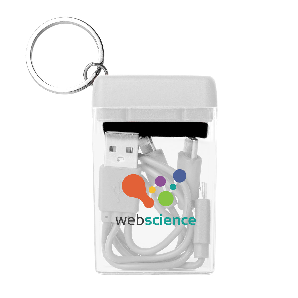 Charging Cable and Screen Cleaner Set, Four-Way Full Color - White - Full Color