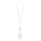 Charging Cable Lanyard with Phone Holder and Wallet - White - Blank