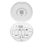 Charging Cord and Adapter Set in a Wireless Charging Case - White - Open