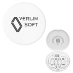 Charging Cord and Adapter Set in a Wireless Charging Case - White - Pad Print
