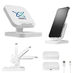 Charging Phone Stand in Recycled ABS, 15W - 15W rABS Charging Phone Stand